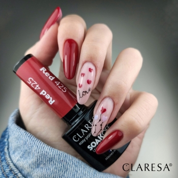 Claresa lakier hybrydowy Red 425 5g